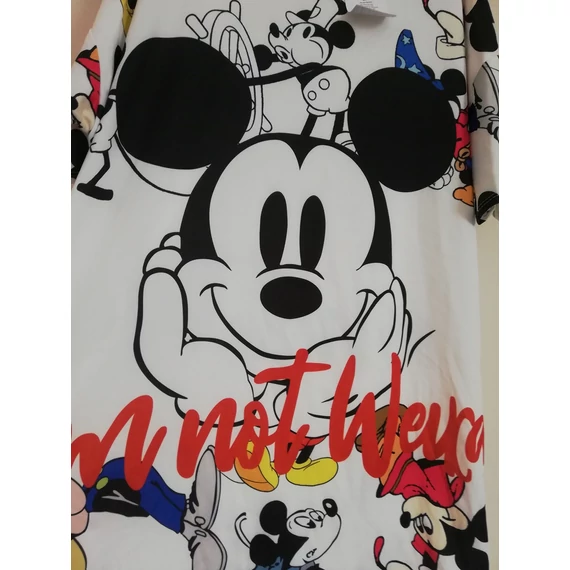Mickey mintás ruha, tunika - fehér/színes