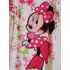 Minnie mintás ruha, tunika - fehér/rózsaszín