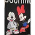 Mickey, Minnie mintás ruha, tunika - fekete