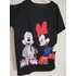 Mickey, Minnie mintás ruha, tunika - fekete